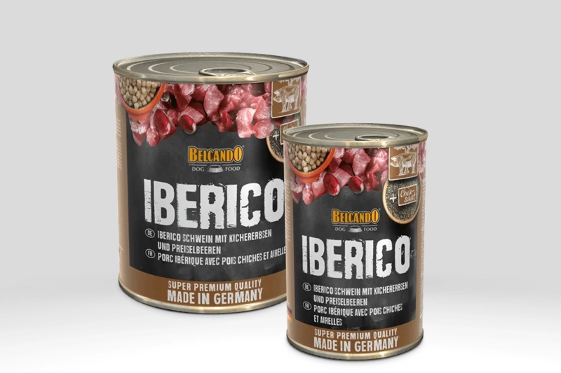 Belcando Nassfutter Iberico Schwein mit Kichererbsen und Preiselbeeren
